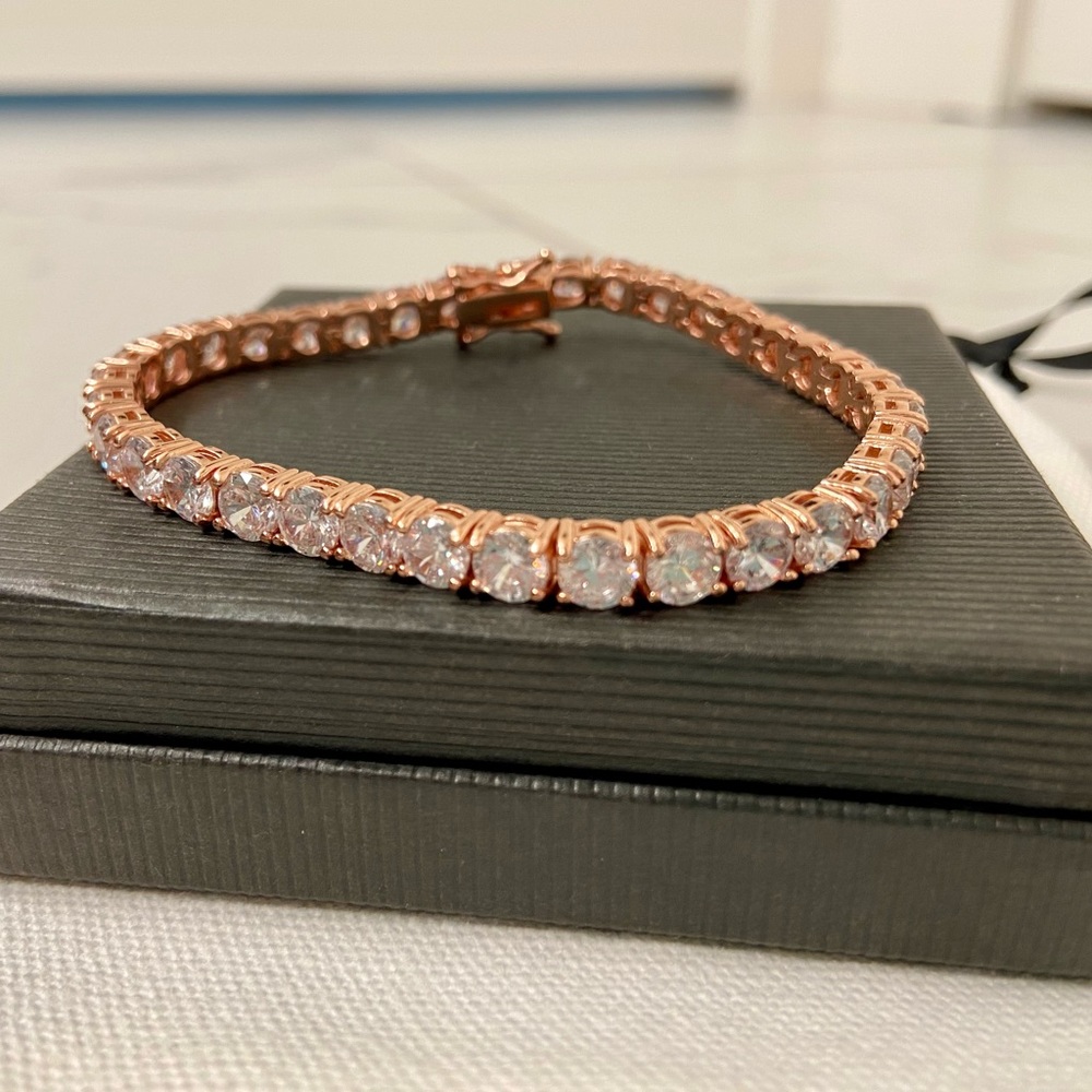 ROSE GOLD TENNIS BRACELET - NEW!